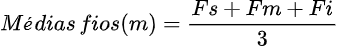 Equação Média dos fios